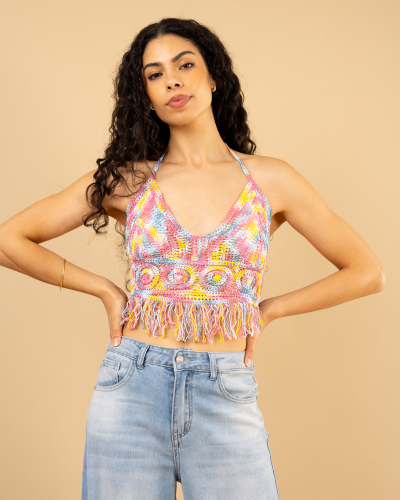 Top court multicolore