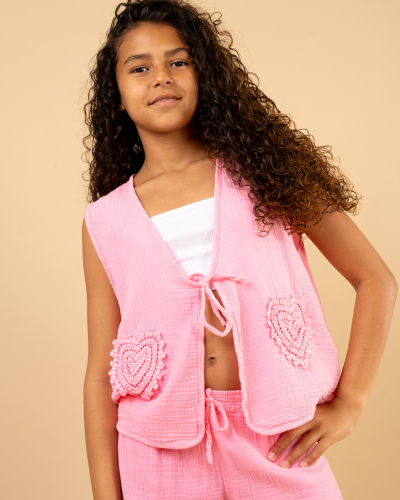 Gilet gaze coeurs