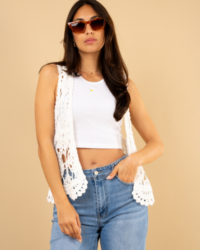 Gilet macramé