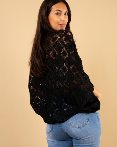 Gilet oversize perles
