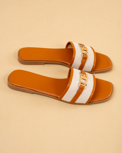 Claquettes bicolores