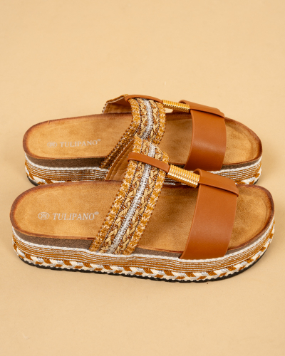 Mules bicolores