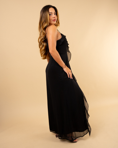 Robe longue voile