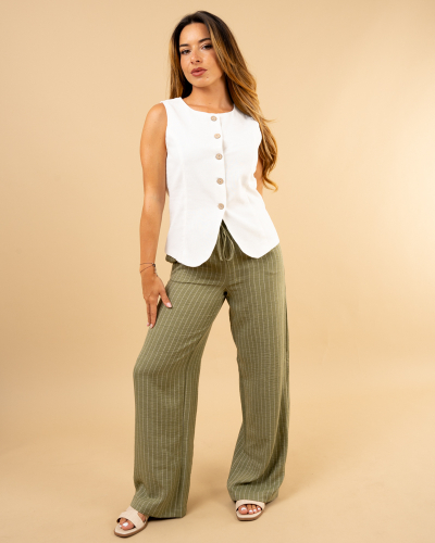 Pantalon rayé