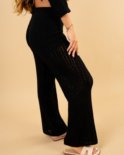 Pantalon maille ajourée