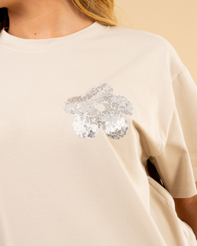 T-shirt fleurs