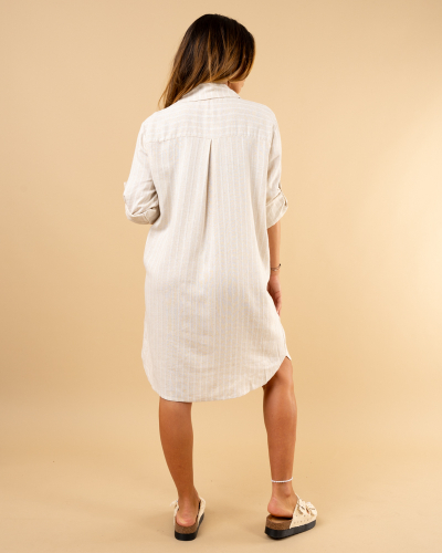 Robe chemise lurex