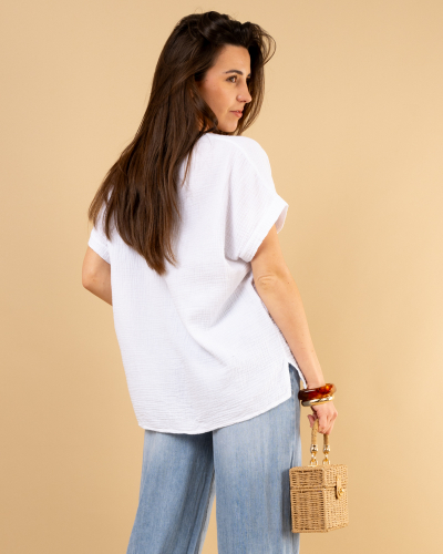 Oversize gaze de coton