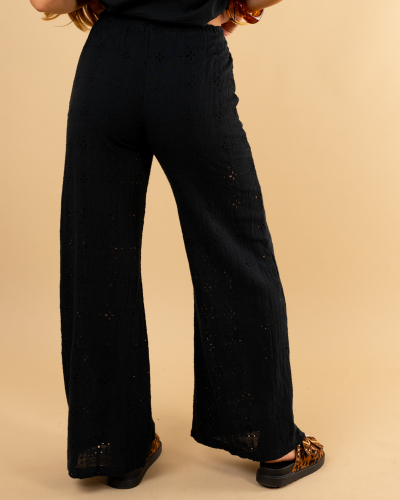 Pantalon brodé