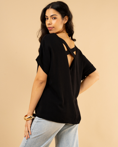 T-Shirt dos croisé