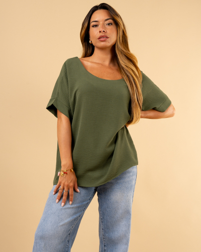 T-Shirt dos croisé
