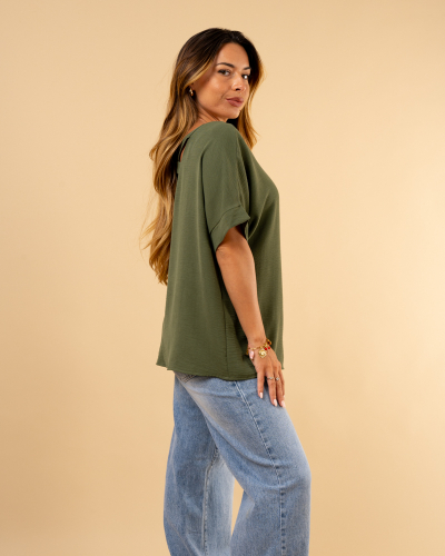 T-Shirt dos croisé