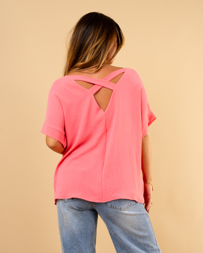 T-Shirt dos croisé