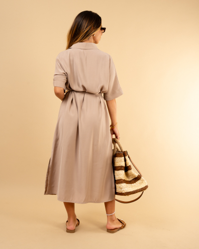 Robe longue chemise