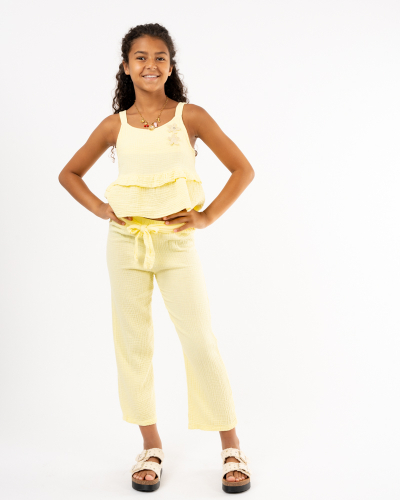 Pantalon gaze de coton