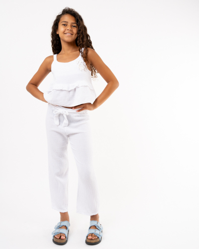 Pantalon gaze de coton