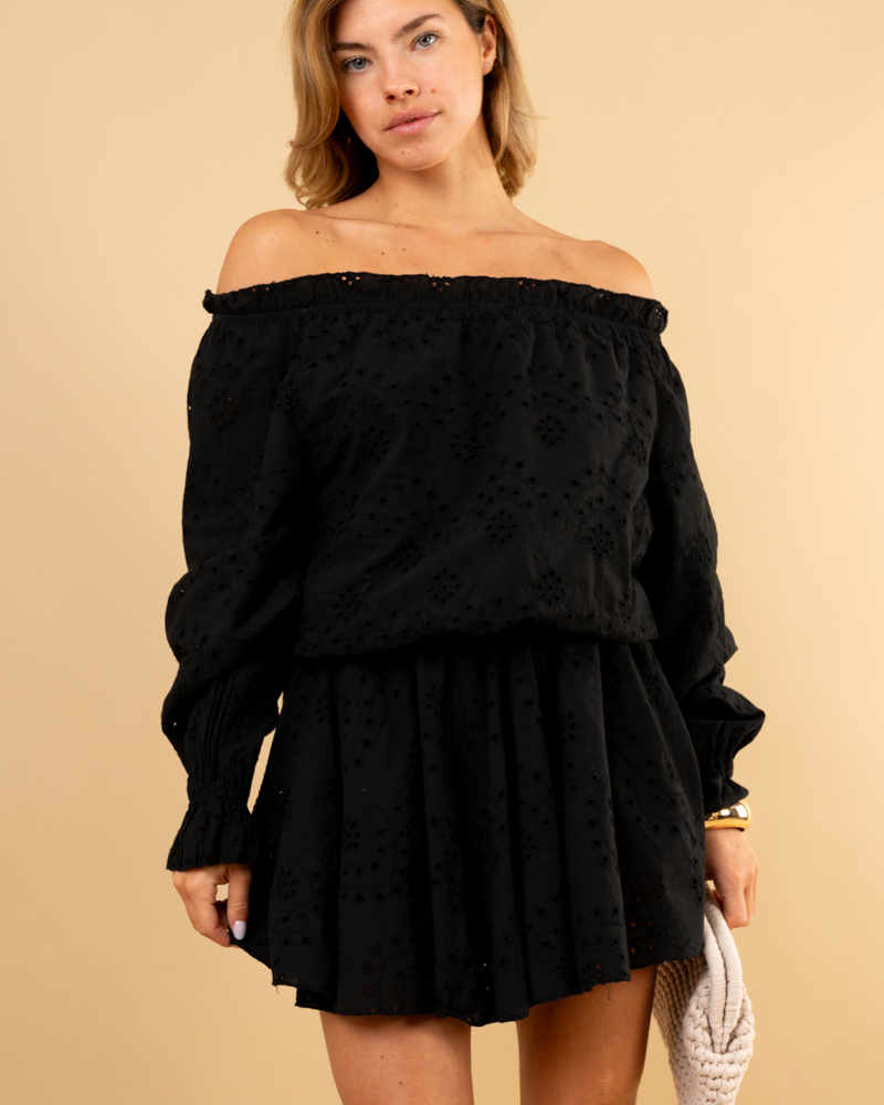 Robe short brodée