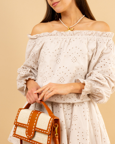 Robe short brodée