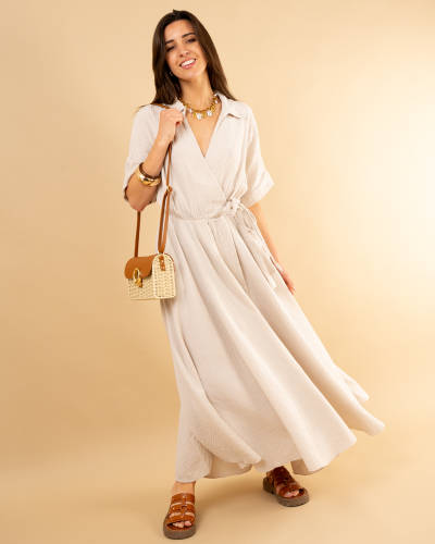 Robe longue noeud