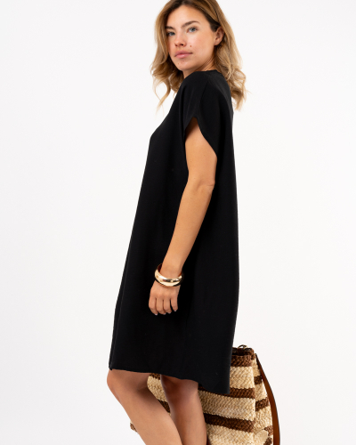 Robe bouton doré