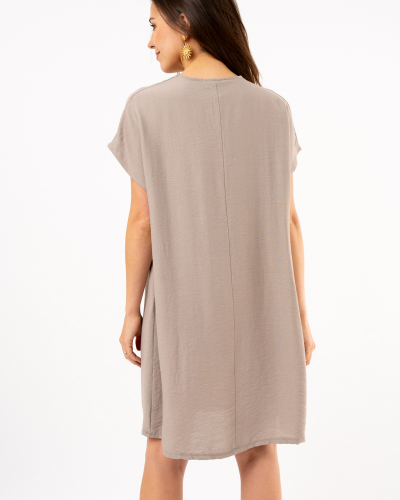 Robe bouton doré