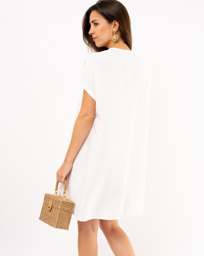 Robe bouton doré