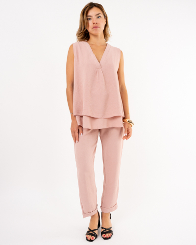 Pantalon revers