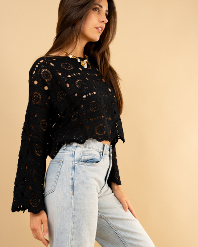Top macramé