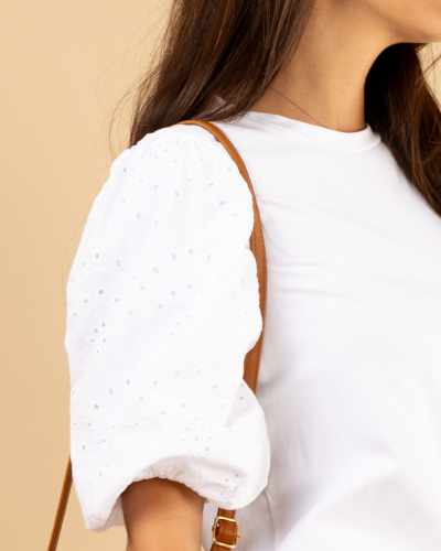 T-Shirt manches brodées