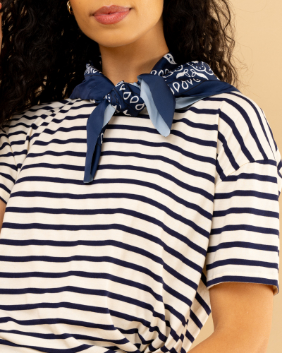 T-Shirt marin foulard