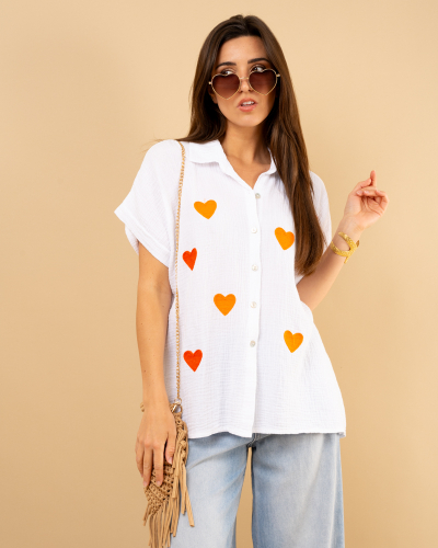 Chemise coeurs