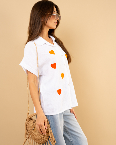 Chemise coeurs