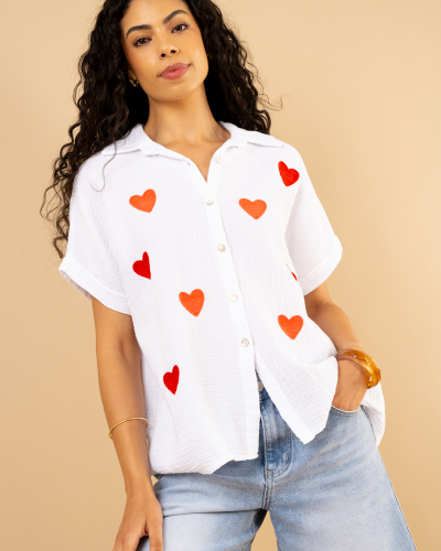 Chemise coeurs