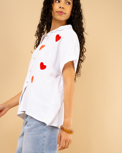 Chemise coeurs