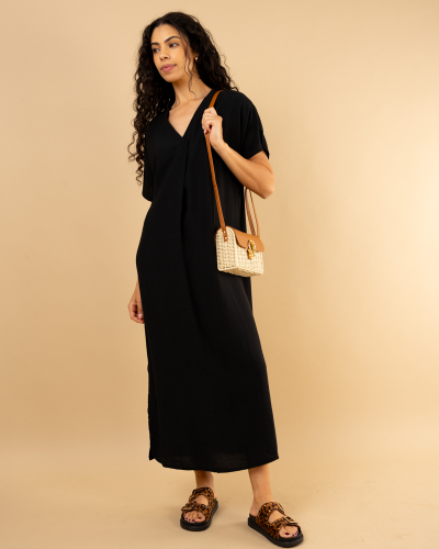 Robe longue fendue