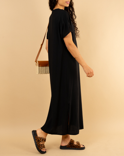Robe longue fendue