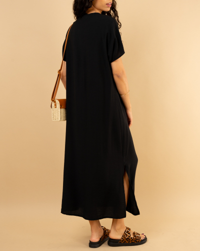 Robe longue fendue