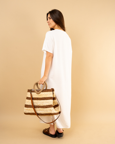 Robe longue fendue