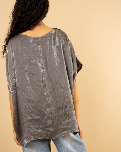 Blouse col dentelle