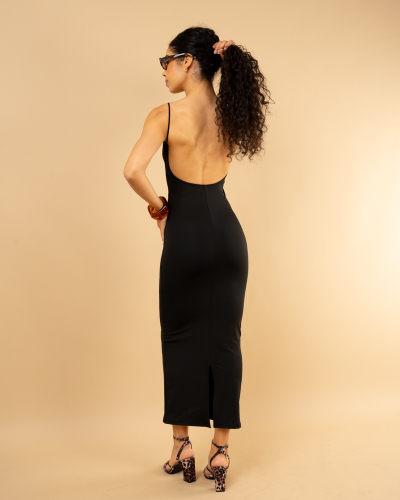 Robe longue dos nu