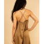 Robe longue satinée