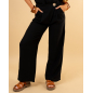 Pantalon bouton doré