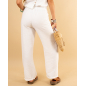 Pantalon bouton doré