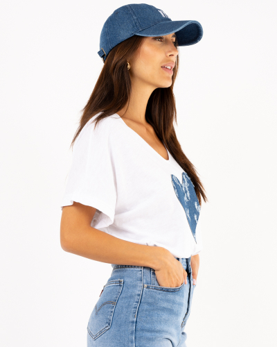 T-Shirt coeur jean
