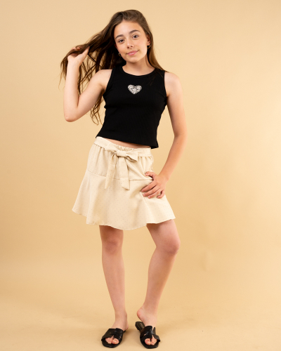 Jupe short  strass
