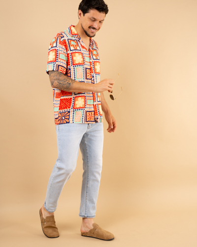 Chemise multicolore