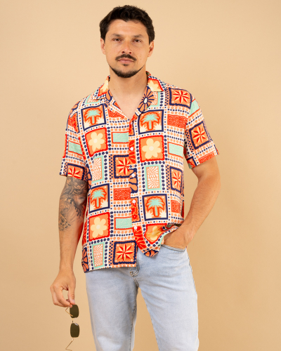 Chemise multicolore
