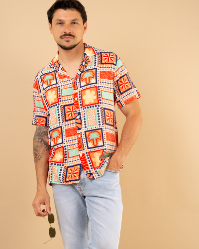 Chemise multicolore