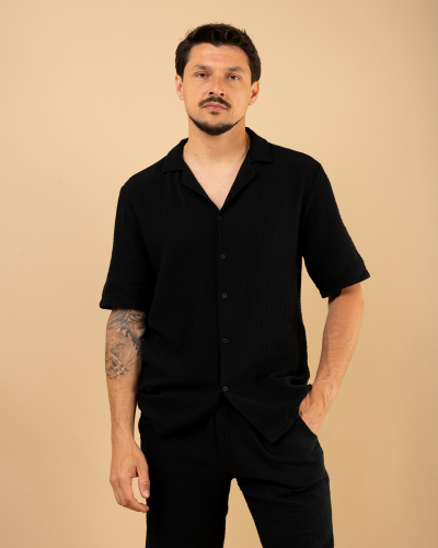 Chemise mc gaze de coton