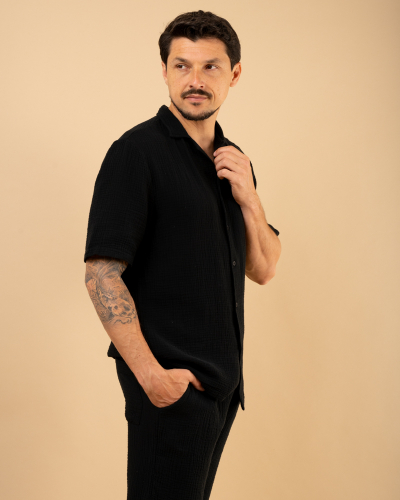 Chemise mc gaze de coton